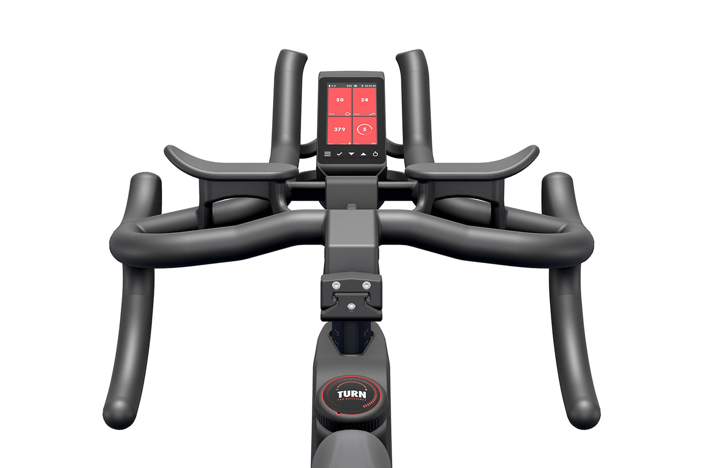 Exercise bike with a digital display