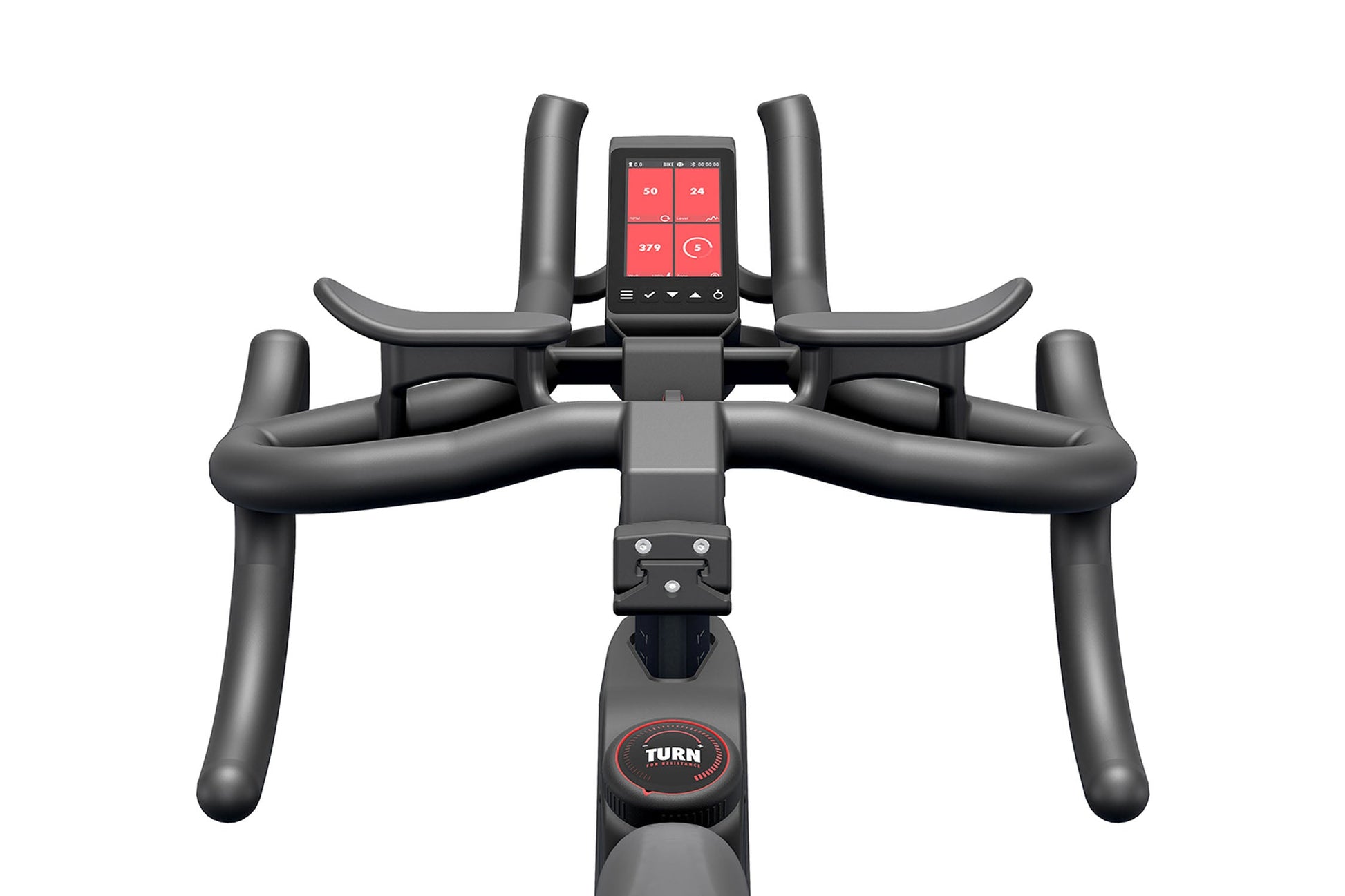 Exercise bike with a digital display