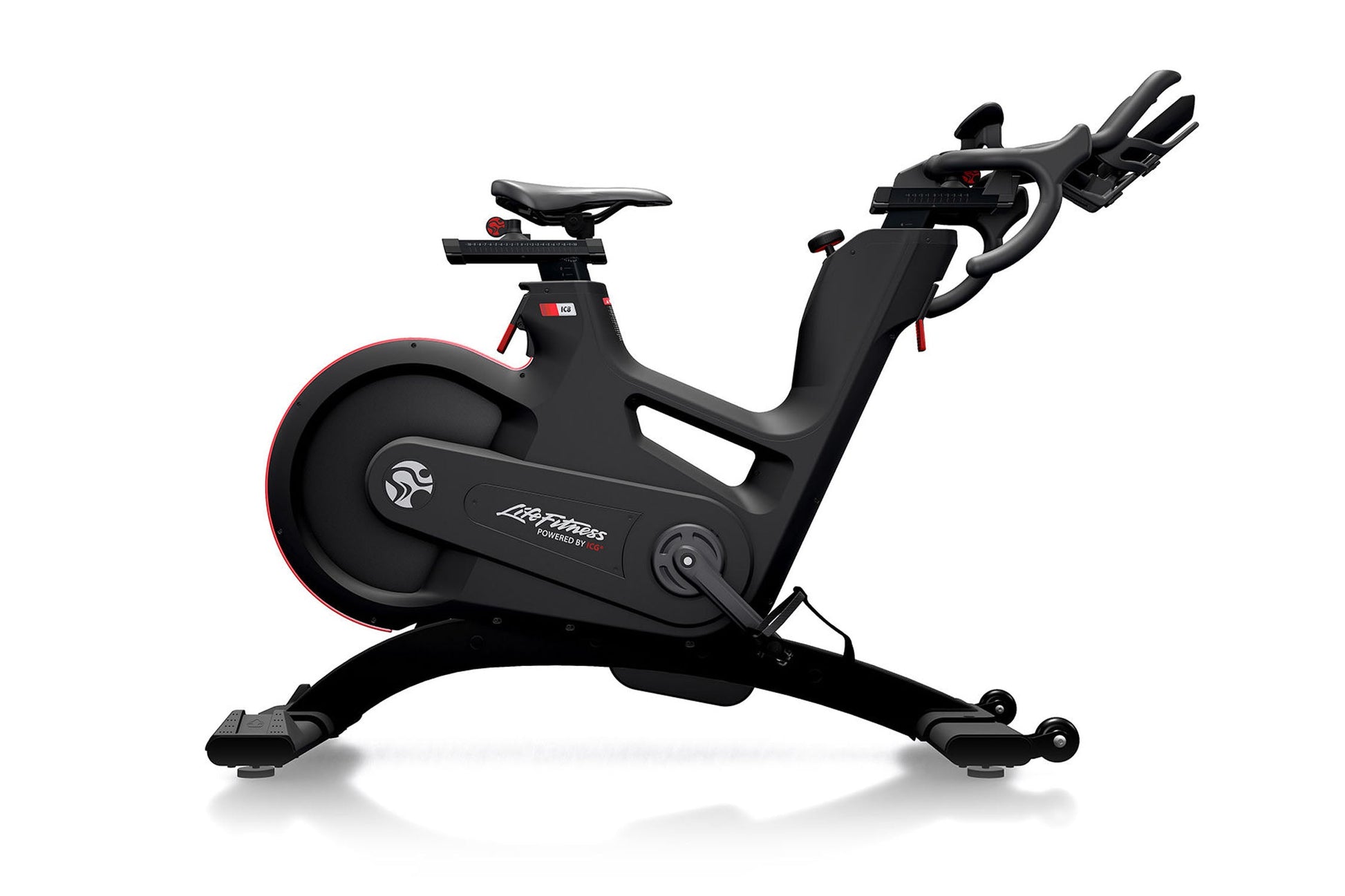 Black exercise bike