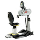 SciFit Pro1 seated upper body exercise machine with white and gray frame, black seat, and digital display monitor mounted on 