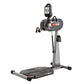 SciFit Pro1 Sport standing upper body ergometer with digital display console, gray metal frame, black foot platform, and blac