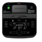 Life Fitness RS1 recumbent exercise bike with digital console displaying hill workout, speed and time metrics on black backgr