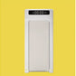White LifeSpan under-desk treadmill with digital display showing time, on yellow background