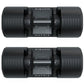 Pair of Matrix black adjustable dumbbells with textured rubber handles, weight adjustment knobs, and Matrix branding on cente