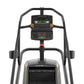 Matrix Endurance ClimbMill with black frame, digital console displaying metrics, and climbing belt on white background