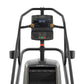 Matrix Endurance ClimbMill with digital console displaying time and calories, black frame with gray handles and yellow accent