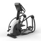 Matrix Endurance elliptical trainer with black frame, white accent panel, and digital display on white background
