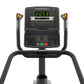 Matrix Endurance Stepper with black frame, dual handles with yellow grips, digital display showing time and metrics, control 