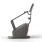 Matrix Lifestyle ClimbMill exercise bike with dark gray frame, upright handlebars, and digital display console on white backg