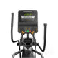 Matrix Lifestyle elliptical machine with black frame, dual handlebar grips, digital display showing time and distance metrics