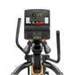 Matrix Performance Ascent Elliptical Trainer with black frame, orange accents, digital console displaying time and metrics, d