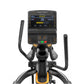 Matrix Performance Ascent Elliptical Trainer with black frame, yellow accents, dual handles, and digital display console show