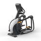 Matrix Performance Ascent elliptical trainer with black frame, white and gray housing, orange accents, and digital display co