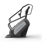 Matrix Performance ClimbMill with black frame, gray console, and dual handle bars on white background
