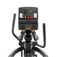 Matrix Performance Suspension Elliptical with digital display showing time and metrics, dual handlebars, and pedal base on wh