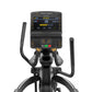 Matrix Performance Suspension Elliptical with black frame, dual moving handlebars, and digital console displaying sprint work