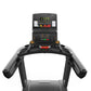 Matrix Performance Treadmill with black frame, digital display showing 1725, control console with yellow and red buttons, on 