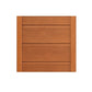 Cherry wood sauna wall panel with horizontal plank design on white background