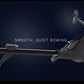 NordicTrack RW600 rowing machine with black frame, digital display monitor, and gray seat on dark blue background