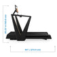 Black NordicTrack Ultra 3 treadmill with angled frame, tablet holder, and black running belt, shown with dimensions 84"L x 65