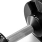 Pair of black and gray adjustable dumbbells with textured grip handles, labeled 80 lbs, on white background