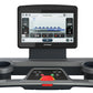 Octane OC160 treadmill with 16-inch black touchscreen console displaying workout metrics, showing distance, pace, heart rate,