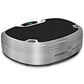 Power Plate MOVE vibration trainer with silver base, black platform surface, and digital control panel on white background