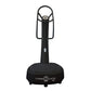 Power Plate My5 black vibration training machine with circular platform base and vertical handle on white background