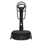 Black Power Plate My7 vibration trainer with digital display screen and handle bars, on white background