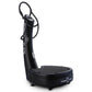 Black Power Plate Pro5 vibration platform trainer with stand and handles on white background