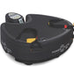 Power Plate Pro5HP black vibration platform with digital control panel, yellow and red foot pads, on white background