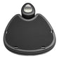 Black Power Plate Pro5HP vibration platform with digital display and textured surface, flat lay on white background