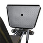 Gray and black leg sled with diamond plate texture, metal base and support arms, shown against white background
