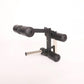 Black Powertec roller Smith machine with cylindrical padded arm rollers and metal frame on white background
