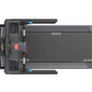 Precor Breakaway STM 837 treadmill with P31s console, dark gray metal frame with digital display panel and red start button, 