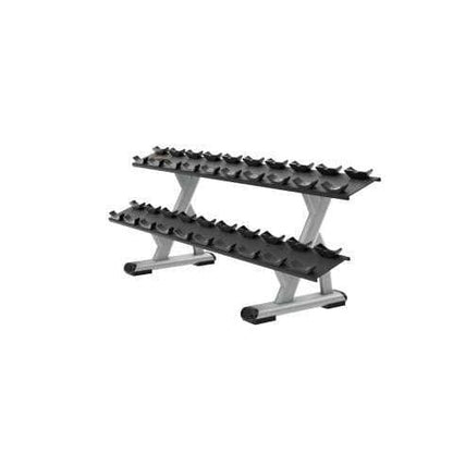 Precor Discovery Series 2 - Tier, 10 - Pair Dumbbell Rack (DBR0812) - Top Fitness Store