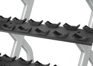 Precor Discovery Series 2 - Tier, 10 - Pair Dumbbell Rack (DBR0812) - Top Fitness Store