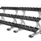 Precor Discovery Series 3 Tier, 10 Pair Dumbbell Rack (DBR0814) Weight Storage Precor 