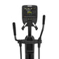 Precor EFX 535 black elliptical machine with digital console displaying metrics and dual handlebars, front view