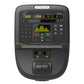 Precor EFX 833 elliptical machine with black frame, digital console displaying workout metrics including speed, distance, cal