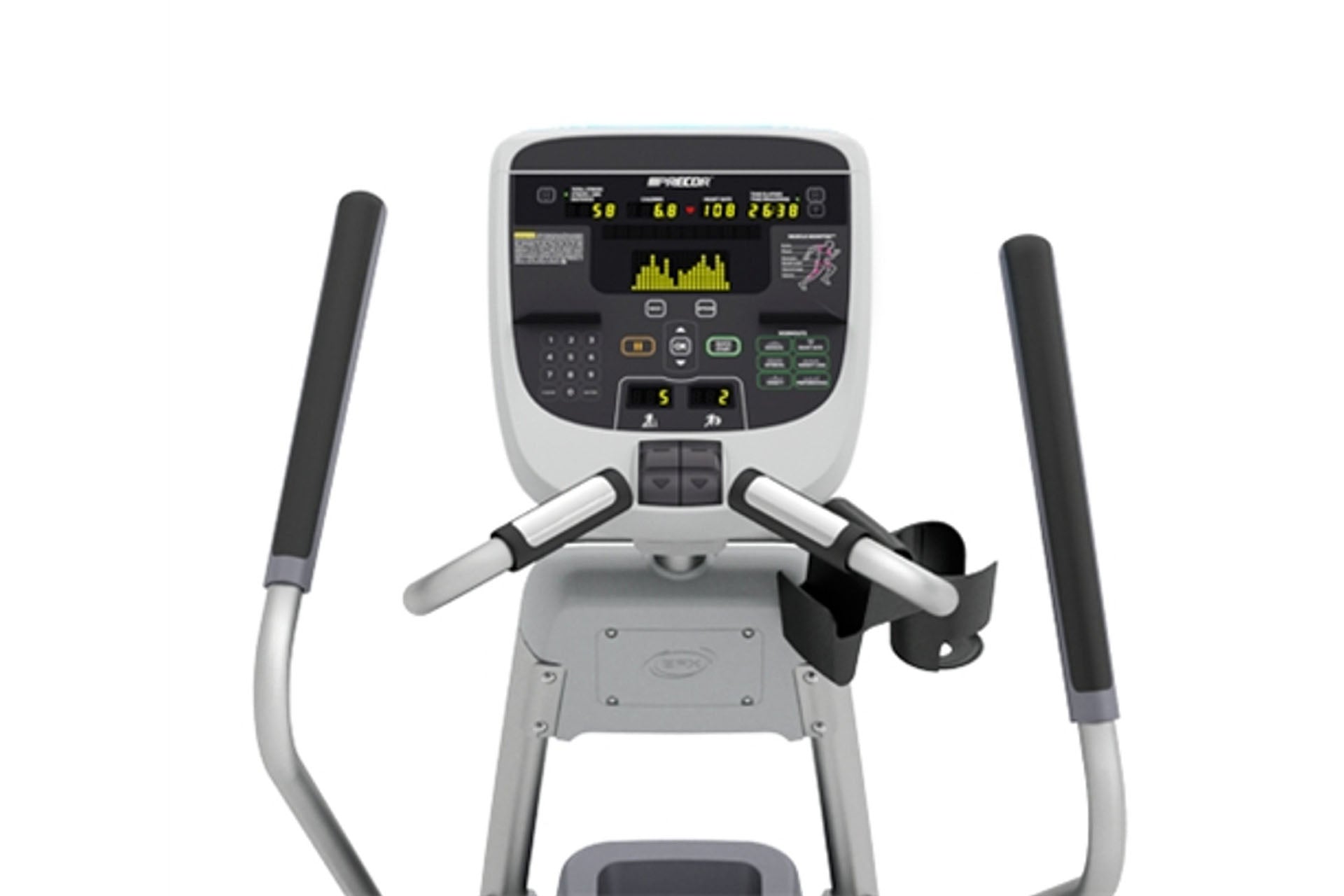 Elliptical machine with digital display