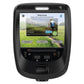Precor EFX 865 elliptical machine with black frame and touchscreen console displaying welcome screen with workout options