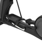 Black Precor EFX 885 elliptical machine with P82 console, large foot pedals, and stationary handles on white background