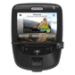 Black Precor RBK 800 recumbent exercise bike with touchscreen display showing welcome workout menu, control buttons, and digi