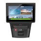 Precor SCL 885 black stair climber with touchscreen console displaying workout programs and quick start button