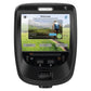Precor TRM 885 treadmill with black frame and P82 touchscreen console displaying welcome screen with workout options