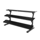 Precor Vitality Series 3-Tier, 15-Pair, Flat Tray Dumbbell Rack (VBR 6805) Weight Storage Precor 