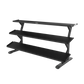 Precor Vitality Series 3 - Tier, 15 - Pair, Flat Tray Dumbbell Rack (VBR 6805) - Top Fitness Store