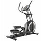 ProForm Carbon E10 elliptical machine with black pedals, silver frame, and digital console on white background