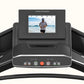 ProForm Carbon Pro 2000 treadmill with black frame, touch screen display showing workout video, and control buttons on consol